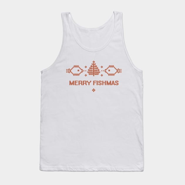 merry fishmas 8 bit Tank Top by crackdesign